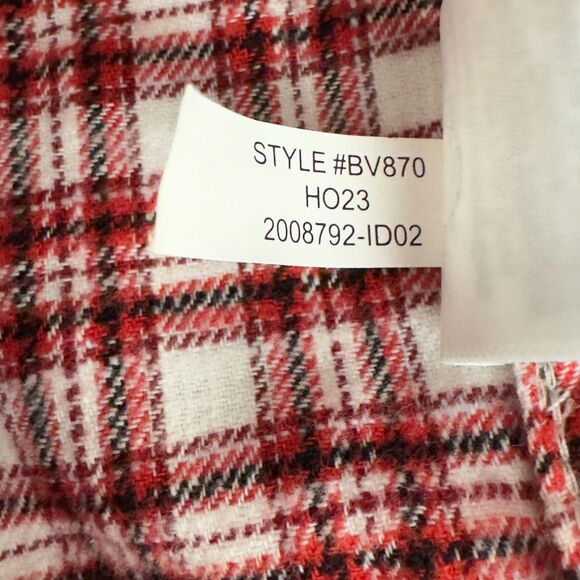 J. Crew 2023 Classic-fit Flannel Shirt Tartan Plaid Women's Size 6 - Picture 4 of 8